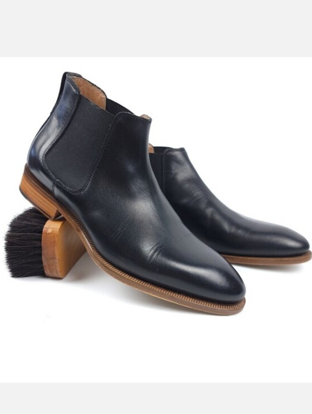 To Boot New York Alan Leather Chelsea Boot Black Formal Dress Office Shoe 11.5